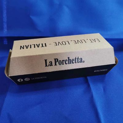 کیفیت  Hamburger,snack and food corrugate packaging box with customsized design with cheaper price کارخانه