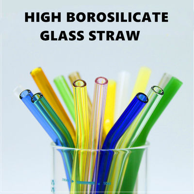 کیفیت  Heat Resistant Drinking Borosilicate Glass Straw Eco Friendly کارخانه