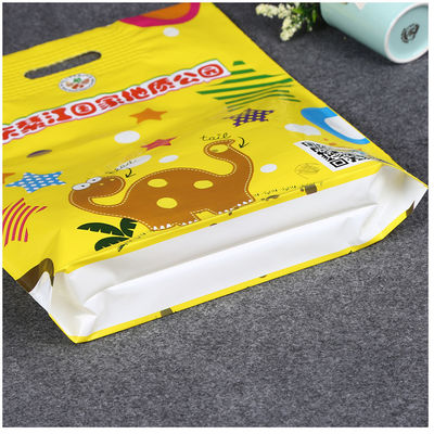 مواد LDPE کیسه های پلاستیکی چاپی سفارشی، کیسه های دستگیر تقویت شده
