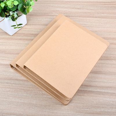 پوشش UV A6 A5 پوشه فایل کاغذ کرافت با حلقه بسته